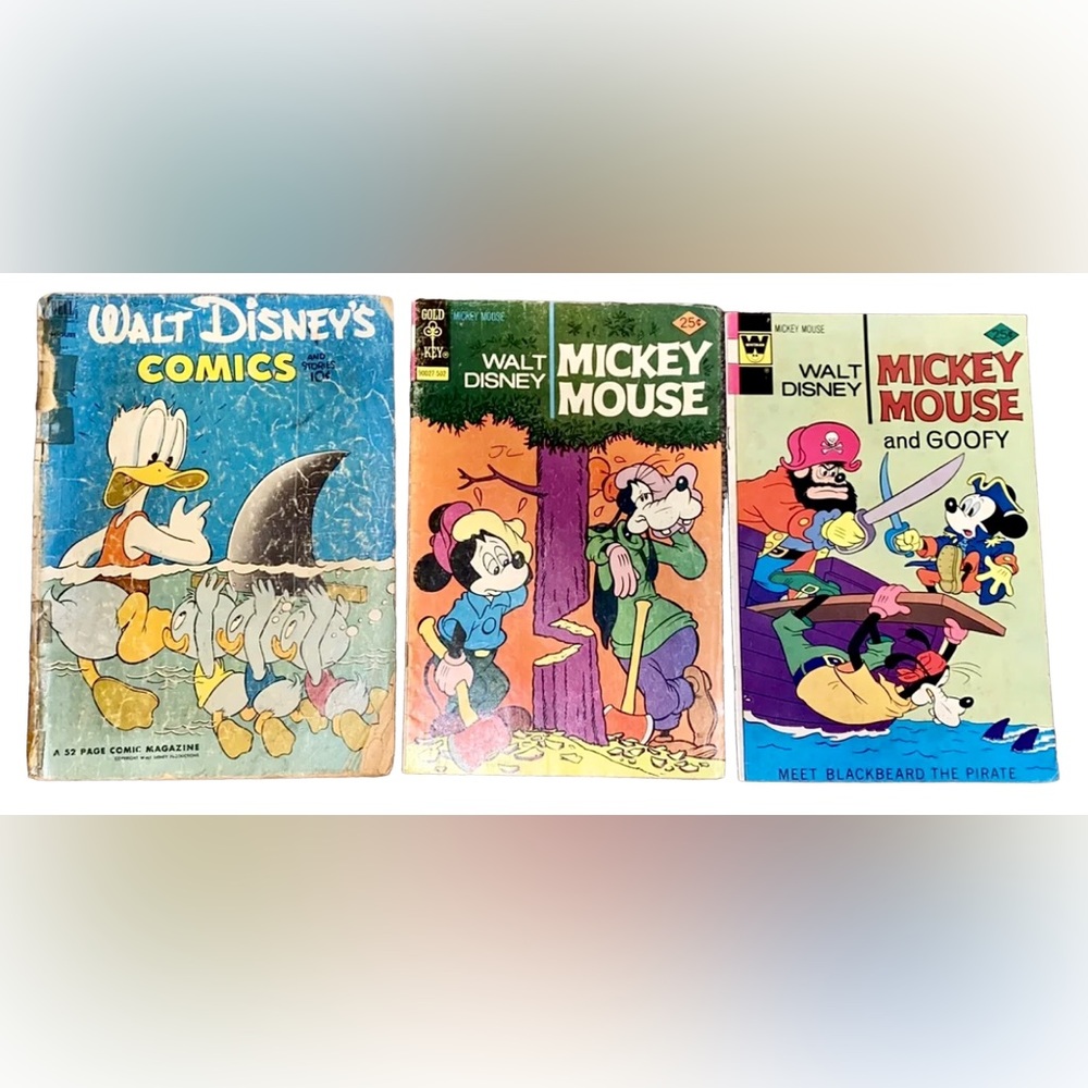 Walt Disney's Comics Lot Of 3 - Gold key And Whitman
